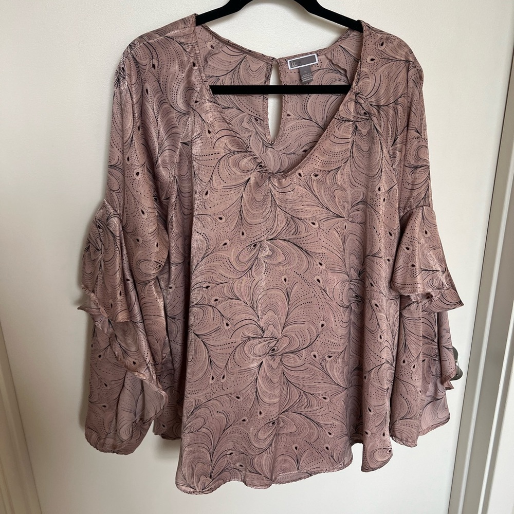 Colorful Blouse with arm accents